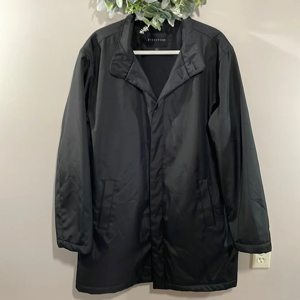 NWOT Structure 3/4 Length Lined Black Coat Vintage Y2K L